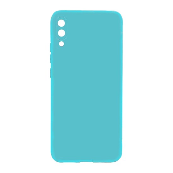 Capa de Silicone Macio com Moldura de Câmera para Samsung Galaxy A02 Verde Mar